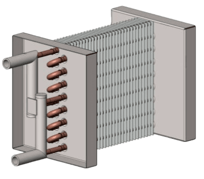 купить Водяные теплообменники для круглых каналов TEW
